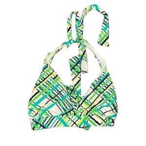 ⭐️4 for $10⭐️ Plaid Striped Bikini Halter Top